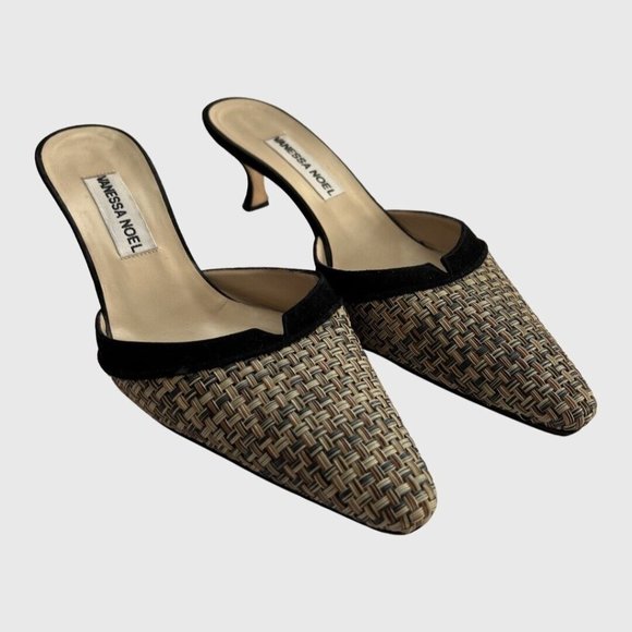 Vanessa Noel Shoes Vanessa Noel Pointed Toe Suede Trim Slip On